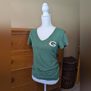 GREEN BAY PACKERS V Neck Short Sleeve Shirt NFL